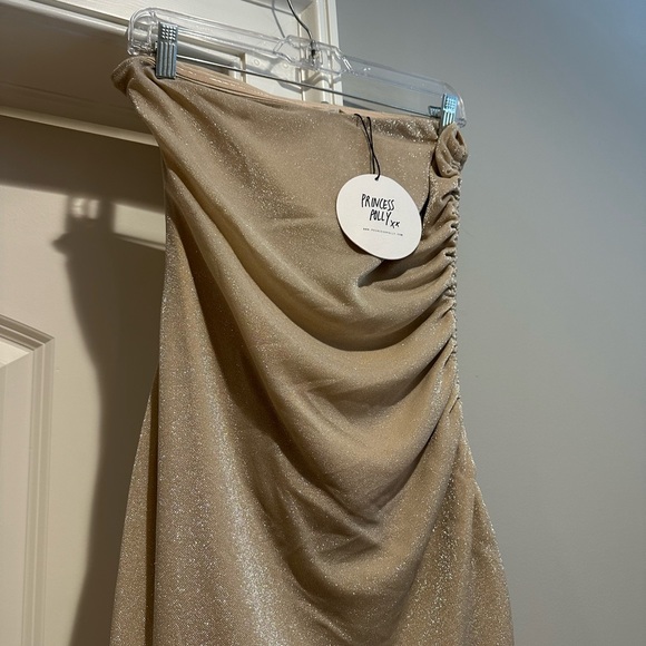 Princess Polly Donelli Mini Dress in Champagne - Picture 2 of 5